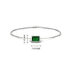 Load image into Gallery viewer, bezel-set-emerald-cut-emerald-chain-bracelet-0.50-carat-in-white-gold-FD-BRC11133EMGEMGRANGLE1-0.50CT-NL-WG-HW