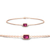 Load image into Gallery viewer, bezel-set-emerald-cut-pink-sapphire-chain-bracelet-0.50-carat-in-rose-gold-FDBRC11133EMGSADRPI-0.50CT-NL-RG