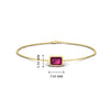 Load image into Gallery viewer, bezel-set-emerald-cut-pink-sapphire-chain-bracelet-0.50-carat-in-yellow-gold-FD-BRC11133EMGSADRPIANGLE1-0.50CT-NL-YG-HW