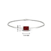 Load image into Gallery viewer, bezel-set-emerald-cut-ruby-chain-bracelet-0.50-carat-in-white-gold-FD-BRC11133EMGRUDRANGLE1-0.50CT-NL-WG-HW