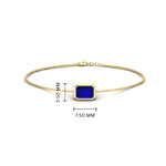 Load image into Gallery viewer, 0.50 Ct. Emerald Bezel Set Chain Bracelet