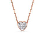 Load image into Gallery viewer, Solitaire Bezel Heart Shape Pendant