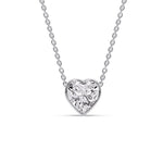 Load image into Gallery viewer, Solitaire Bezel Heart Shape Pendant