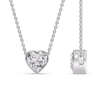 Load image into Gallery viewer, Solitaire Bezel Heart Shape Pendant