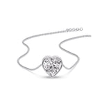 Load image into Gallery viewer, Solitaire Bezel Heart Shape Pendant