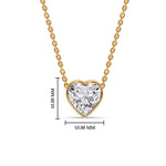 Load image into Gallery viewer, Solitaire Bezel Heart Shape Pendant