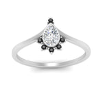 Load image into Gallery viewer, bezel-set-pear-crown-black-diamond-engagement-ring-in-white-gold-FD1046PERGBLACKANGLE5-NL-WG.jpg?v=1766490256