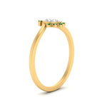 Load image into Gallery viewer, bezel-set-pear-crown-emerald-engagement-ring-in-yellow-gold-FD1046PERGEMGRANGLE2-NL-YG_b6445518-4929-40e1-8a6b-ee9d91ee2f44.jpg?v=1766490278