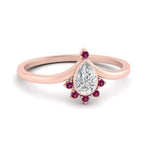 Load image into Gallery viewer, bezel-set-pear-crown-pink-sapphire-engagement-ring-in-rose-gold-FD1046PERGSADRPI-NL-RG.jpg?v=1766490257
