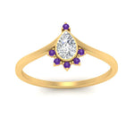 Load image into Gallery viewer, bezel-set-pear-crown-purple-topaz-engagement-ring-in-yellow-gold-FD1046PERGVITOANGLE5-NL-YG_8b395cd8-8df0-453c-8b30-0c9dc478c955.jpg?v=1766490278