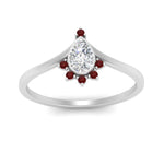 Load image into Gallery viewer, bezel-set-pear-crown-ruby-engagement-ring-in-white-gold-FD1046PERGRUDRANGLE5-NL-WG_828e564e-b608-438c-bd74-73d6e98228ff.jpg?v=1766490278