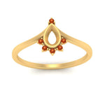 Load image into Gallery viewer, bezel-set-semi-mount-crown-orange-sapphire-engagement-ring-in-yellow-gold-FD1046SMRGSAORANGLE5-NL-YG.jpg?v=1766490477