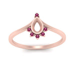 Load image into Gallery viewer, bezel-set-semi-mount-crown-pink-sapphire-engagement-ring-in-rose-gold-FD1046SMRGSADRPIANGLE5-NL-RG.jpg?v=1766490477