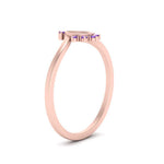 Load image into Gallery viewer, bezel-set-semi-mount-crown-purple-topaz-engagement-ring-in-rose-gold-FD1046SMRGVITOANGLE2-NL-RG.jpg?v=1766490477