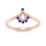 Load image into Gallery viewer, bezel-set-semi-mount-crown-sapphire-engagement-ring-in-rose-gold-FD1046SMRGSABLANGLE5-NL-RG.jpg?v=1766490477