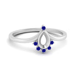 Load image into Gallery viewer, bezel-set-semi-mount-crown-sapphire-engagement-ring-in-white-gold-FD1046SMRGSABL-NL-WG.jpg?v=1766490477