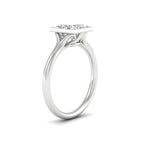 Load image into Gallery viewer, Split Shank Princess Cut Bezel Set Solitaire Ring
