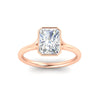 Load image into Gallery viewer, Split Shank Radiant Cut Bezel Set Solitaire Ring