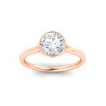 Load image into Gallery viewer, Split Shank Round Cut Bezel Set Solitaire Ring