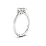 Load image into Gallery viewer, Split Shank Round Cut Bezel Set Solitaire Ring