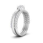Load image into Gallery viewer, bezel-set-stacking-solitaire-rings-in-FD10095-NL-WG