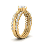 Load image into Gallery viewer, bezel-set-stacking-solitaire-rings-in-FD10095-NL-YG