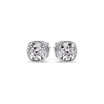 Load image into Gallery viewer, Bezel Set Cushion Diamond Stud Earrings