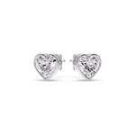 Load image into Gallery viewer, Heart Shape Bezel Stud Earring