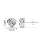 Load image into Gallery viewer, Heart Shape Bezel Stud Earring
