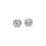 Load image into Gallery viewer, Bezel Set Cushion Diamond Stud Earrings