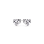 Load image into Gallery viewer, Heart Shape Bezel Stud Earring