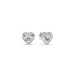 Load image into Gallery viewer, Heart Shape Bezel Stud Earring