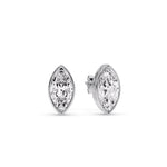 Load image into Gallery viewer, Bezel Stud Earring One Carat Marquise Diamond
