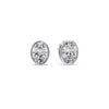 Load image into Gallery viewer, Bezel Stud Earring Oval Diamond