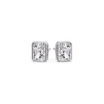 Load image into Gallery viewer, Minimalist Radiant Diamond Bezel Studs
