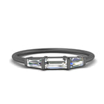 Load image into Gallery viewer, black-baguette-gold-wedding-band-ring-FDENS100B-NL-BG