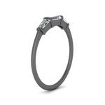 Load image into Gallery viewer, black-baguette-gold-wedding-band-ring-FDENS100B-NL-BG