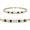 Load image into Gallery viewer, Dual Chain Round Diamond Bar Bracelet