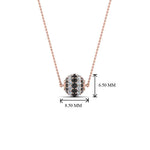 Load image into Gallery viewer, black-diamond-ball-pendant-0.70-ct-in-FDPD8433GBLACK-NL-RG