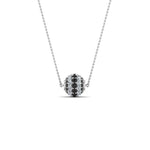 Load image into Gallery viewer, black-diamond-ball-pendant-0.70-ct-in-FDPD8433GBLACK-NL-WG