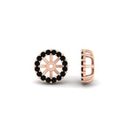 Load image into Gallery viewer, black-diamond-earring-jacket-for-2-carat-round-stud-earrings-in-rose-gold-fdear11307gblackangle1-0-50ct-nl-rg.jpg