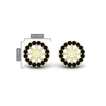 Load image into Gallery viewer, black-diamond-earring-jacket-for-2-carat-round-stud-earrings-in-yellow-gold-fdear11307gblackangle1-0-50ct-nl-yg.jpg