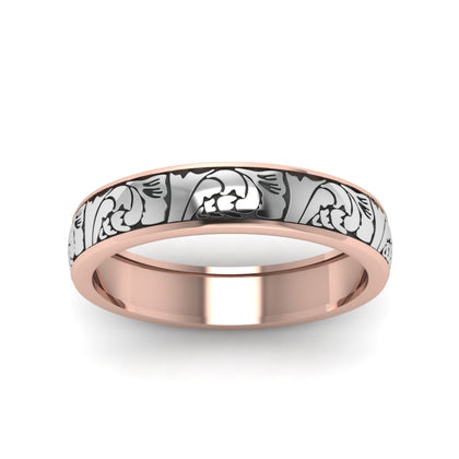 black-enamel-vintage-looking-band-in-rose-gold-FD908WB-NL-RG