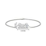 Load image into Gallery viewer, bow-design-diamond-chain-bracelet-in-white-gold-fdbrc8336angle1-nl-wg-hw