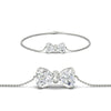 Load image into Gallery viewer, bow-design-diamond-chain-bracelet-in-white-gold-fdbrc8336sleep-nl-wg