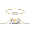 Load image into Gallery viewer, bow-design-diamond-chain-bracelet-in-yellow-gold-fdbrc8336sleep-nl-yg