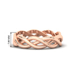 Load image into Gallery viewer, braided-gold-wedding-ring-in-rose-gold-fdm342-nl-rg-hw