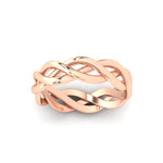 Load image into Gallery viewer, braided-gold-wedding-ring-in-rose-gold-fdm342angle5-nl-rg