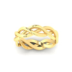 Load image into Gallery viewer, braided-gold-wedding-ring-in-yellow-gold-fdm342angle5-nl-yg