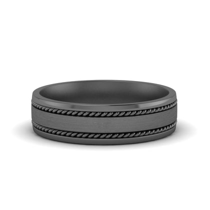 Braided Mens Wedding Ring